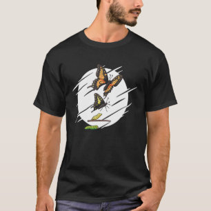 Evolution Caterpillar Monarch Butterfly T-Shirt