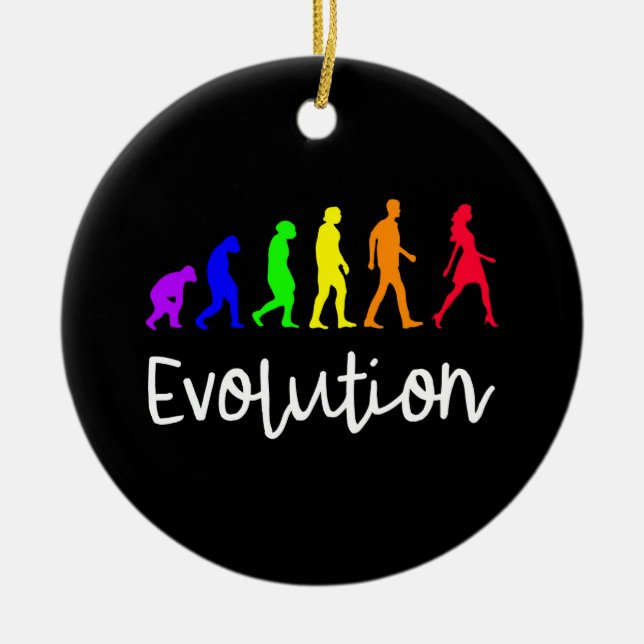 Evolution Ceramic Tree Decoration (Front)