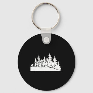 Evolution Cross Country Skiing Winter Sports Biath Key Ring