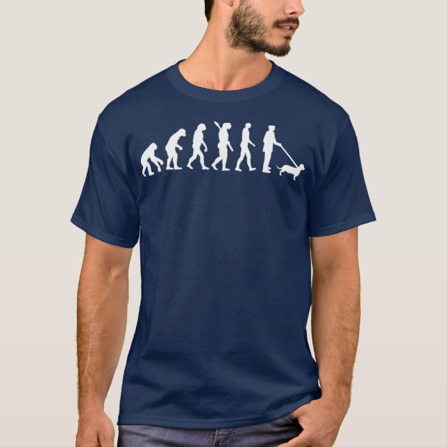 Evolution Dachshund T-Shirt (Front)