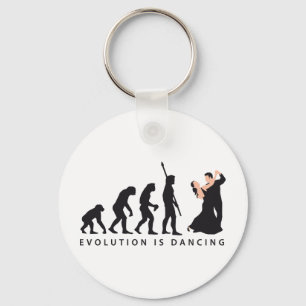 evolution dancing couple key ring