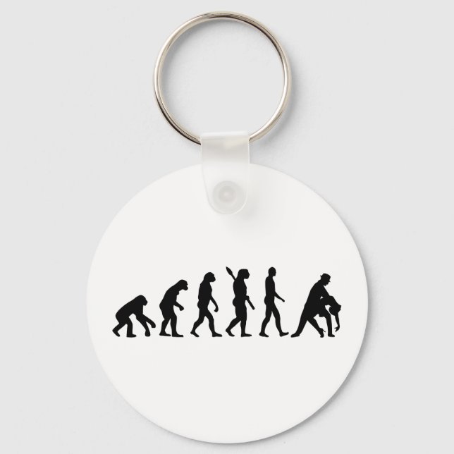 Evolution dancing couple key ring (Front)