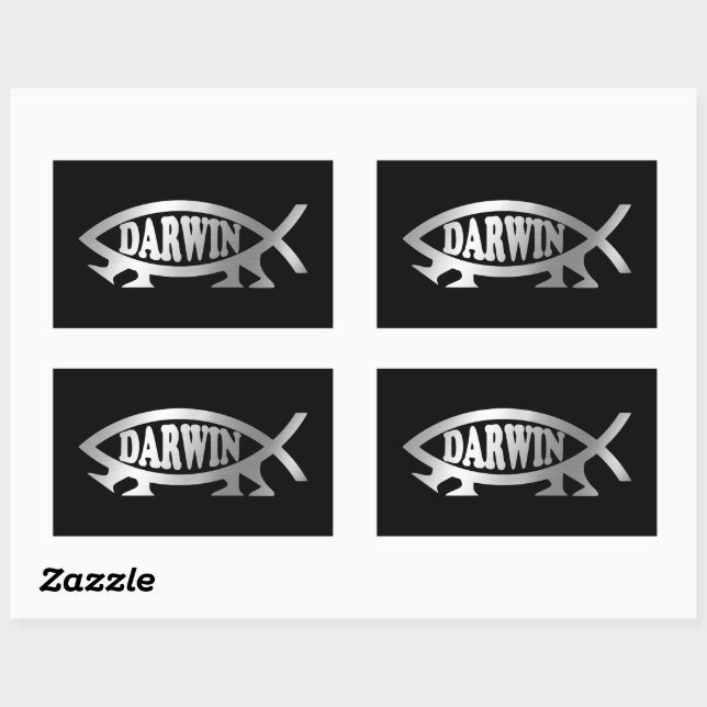 Evolution - Darwin Rectangular Sticker (Sheet)