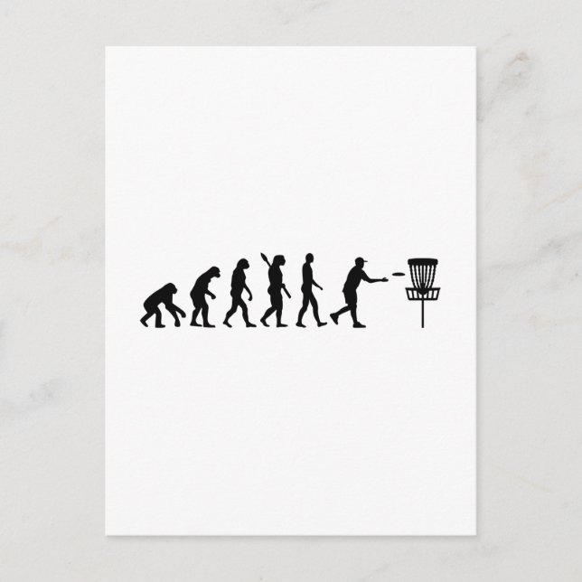 Evolution Disc golf Postcard (Front)