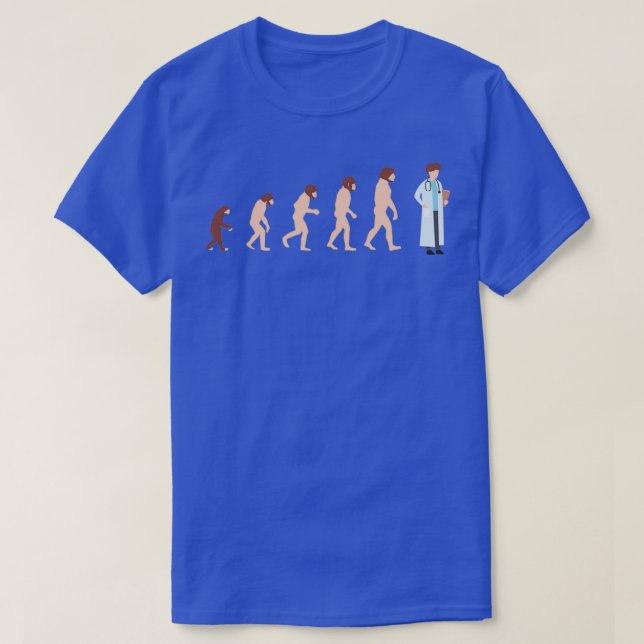 Evolution Doctor Funny Gift Idea 2 T-Shirt (Design Front)