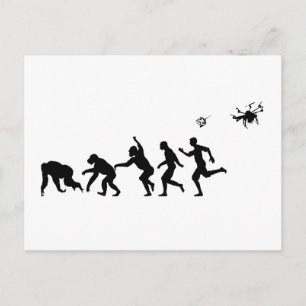 Evolution Droned Postcard
