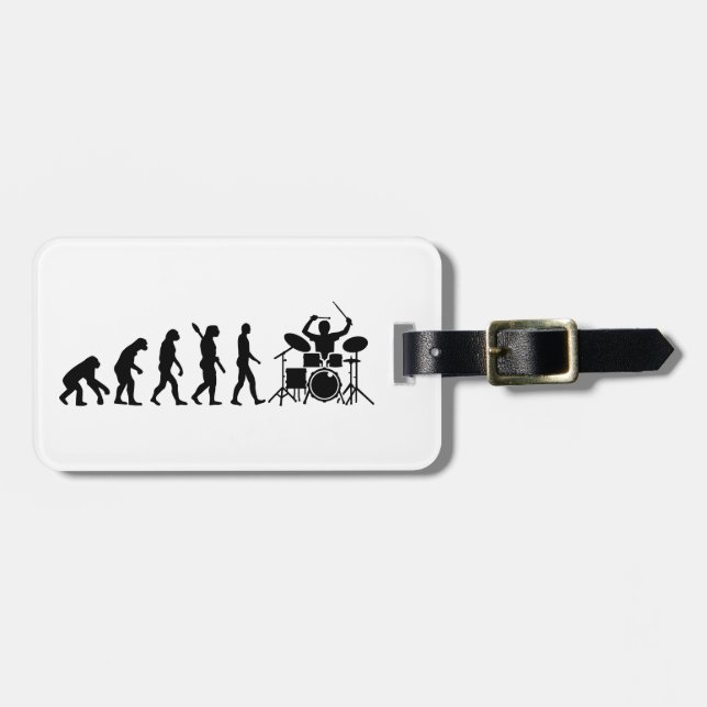 Evolution drummer luggage tag (Front Horizontal)