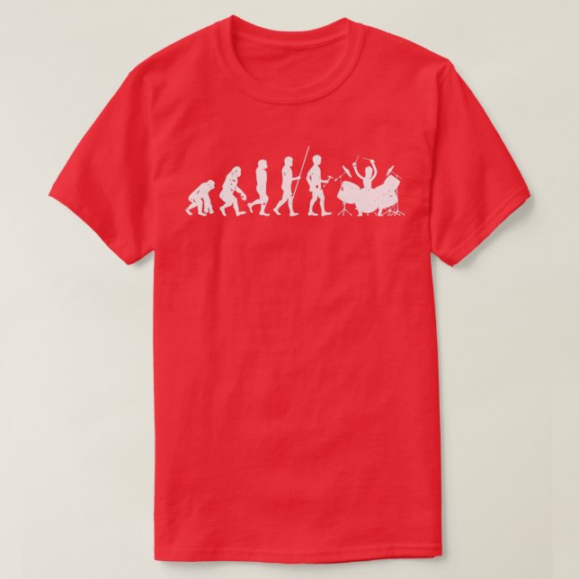 Evolution Drums Drummer Gift For Musician 1  T-Shirt (Design Front)
