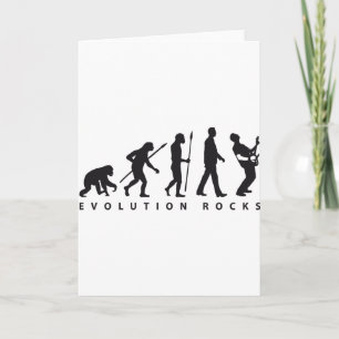 evolution e-guitar rock card