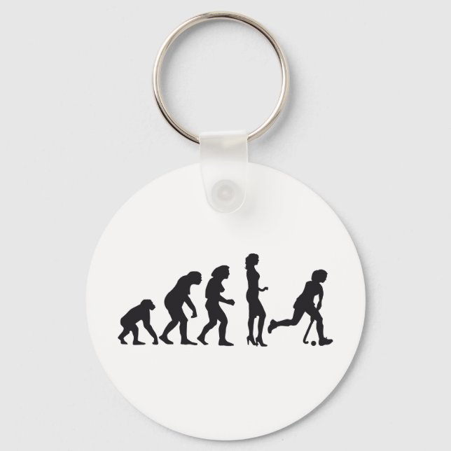 evolution female hockey key ring (Front)