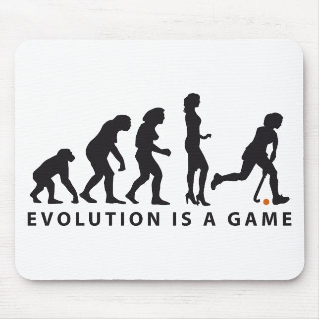 evolution female hockey mouse mat (Front)