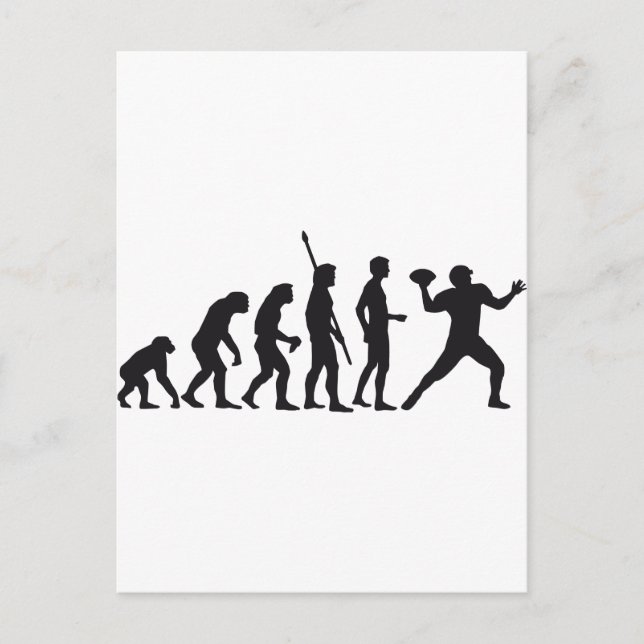 evolution football postcard (Front)