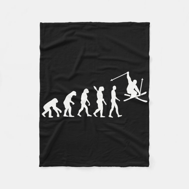 Evolution Freestyle Skiing  Fleece Blanket (Front)