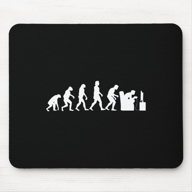 Evolution Funny Retro Video Game Gamer Nerd Gift 1 Mouse Mat (Front)