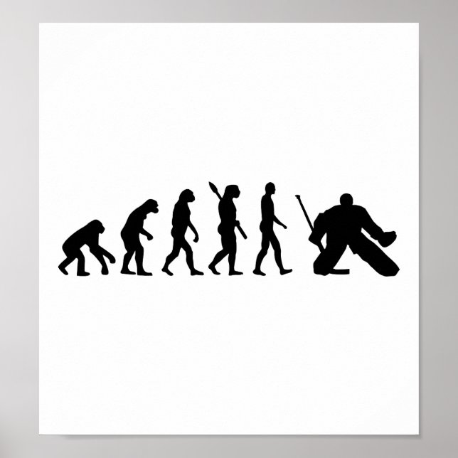 Evolution Goalie Hockey Poster (Front)