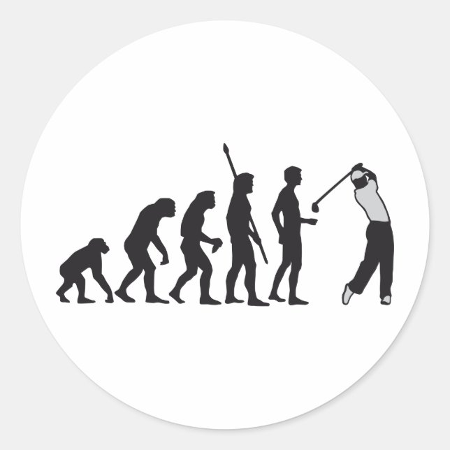 evolution golf classic round sticker (Front)