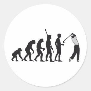 evolution golf classic round sticker