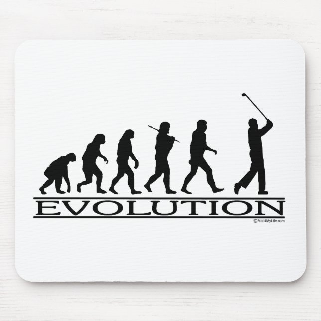 Evolution - Golf - Man Mouse Mat (Front)