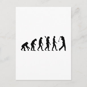 Evolution Golf Player Postcard