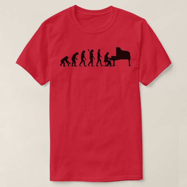Evolution Grand Piano  T-Shirt (Design Front)