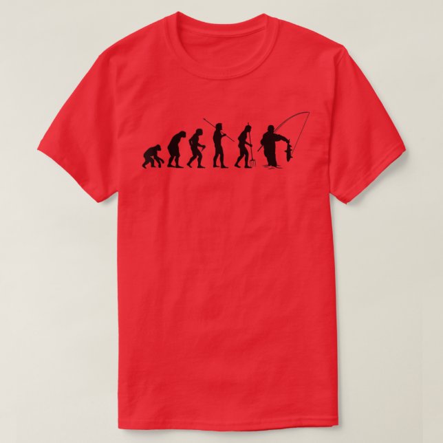 Evolution Graphic Fisher Hobby Fisher Fishing Rod  T-Shirt (Design Front)