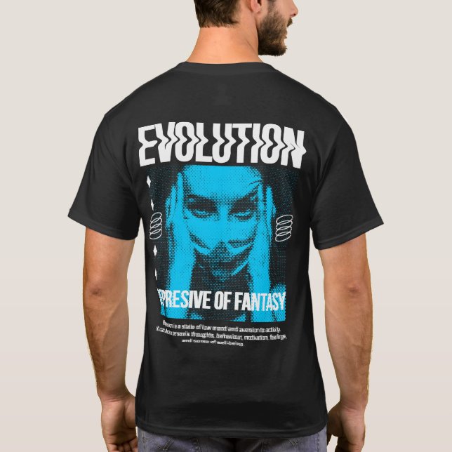 Evolution graphic typography de T-Shirt (Back)