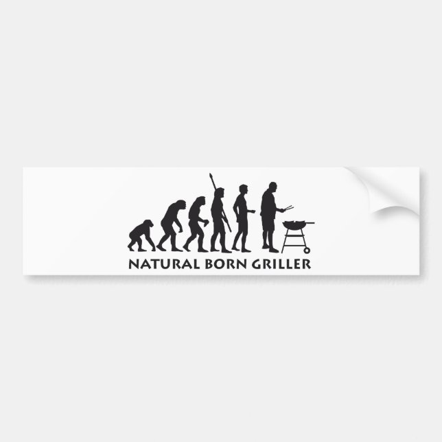 evolution grill bumper sticker (Front)