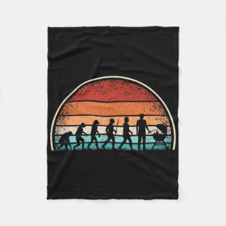 Evolution Grilling Funny Bbq Retro Grill Barbecue Fleece Blanket