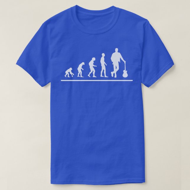 Evolution Guitar Player Man Rock Country MusicGuit T-Shirt (Design Front)
