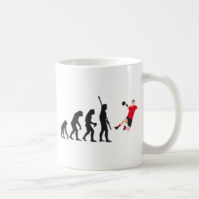 evolution handball coffee mug (Right)