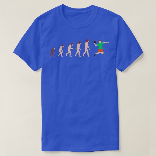 Evolution Handball Player Funny Gift Idea 2 T-Shirt (Design Front)
