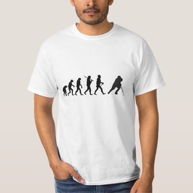Evolution Hockey Funny T-Shirt (Front)