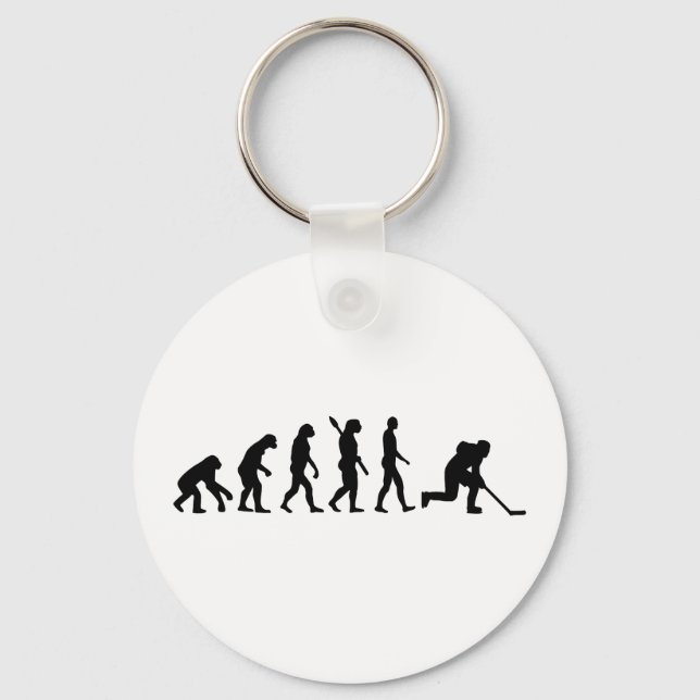 Evolution hockey player key ring (Front)