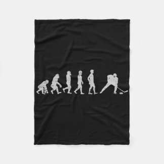 Evolution Hockey Player Puck Net Goal Goaltender G Fleece Blanket