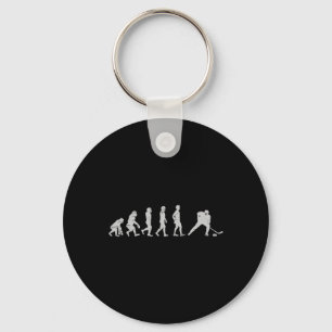 Evolution Hockey Player Puck Net Goal Goaltender G Key Ring
