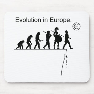 Evolution In Europe Mouse Mat