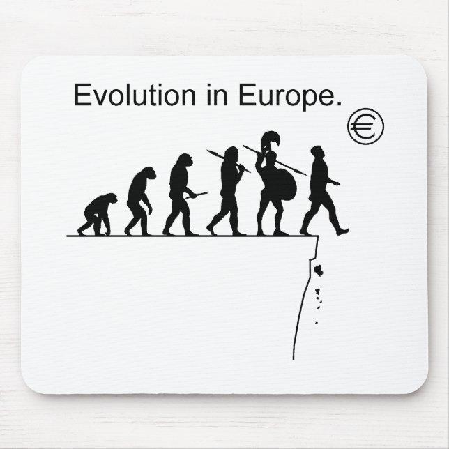 Evolution In Europe Mouse Mat (Front)