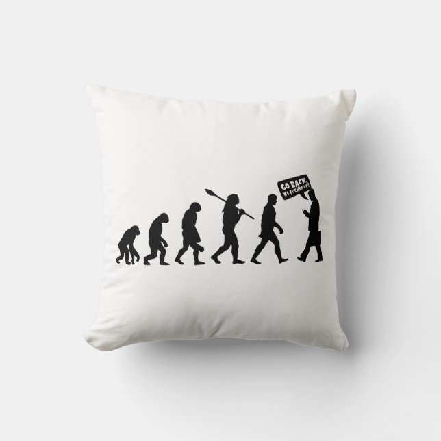  Evolution Irony Silhouette Cushion (Front)