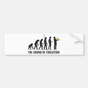 evolution jazz bumper sticker