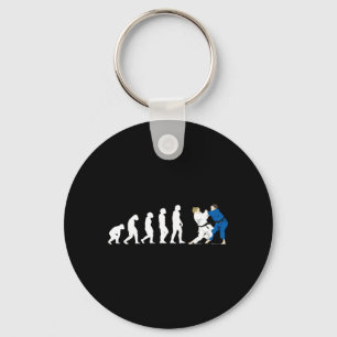 Evolution Judo Judoka Taekwondo Karate Aikido Key Ring
