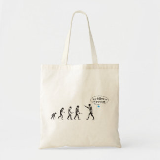 Evolution - Just follow on to twitter me Tote Bag