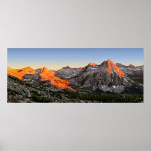 Evolution Lake / Valley Sunset - Sierra Poster