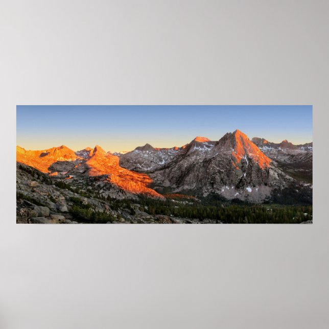 Evolution Lake / Valley Sunset - Sierra Poster (Front)