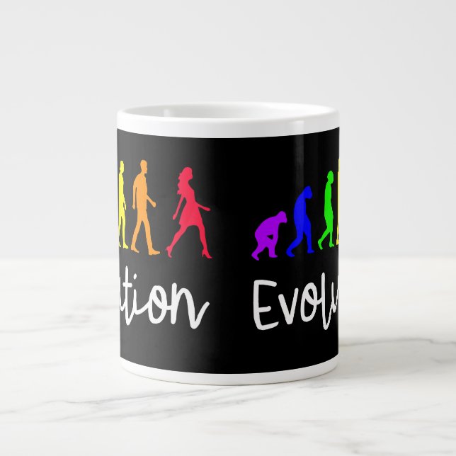 Evolution Large Coffee Mug (Front)