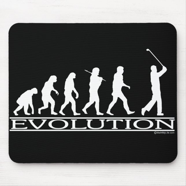 Evolution - Man - Golf Mouse Mat (Front)