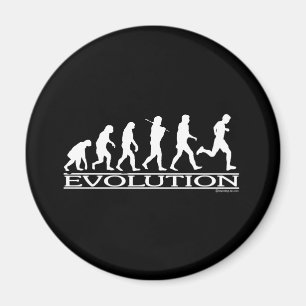 Evolution - Man Running Magnet