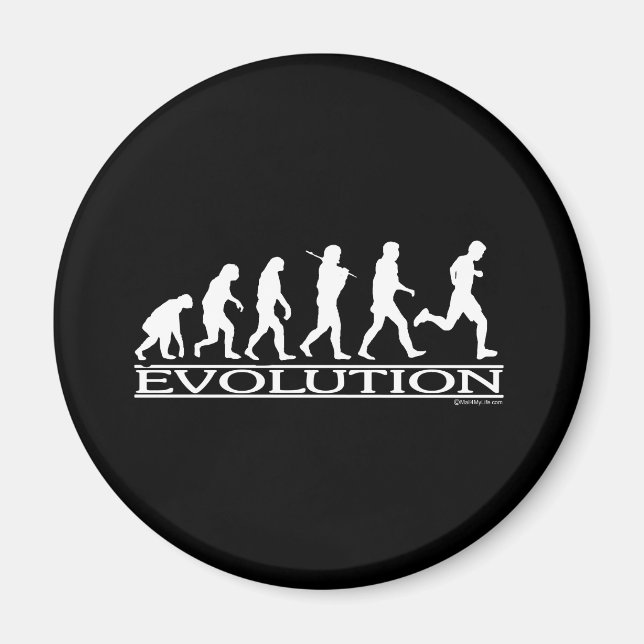 Evolution - Man Running Magnet (Front)