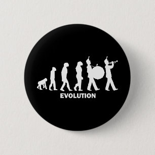 evolution marching band 6 cm round badge