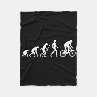 Evolution + Mountain Biking Cycling Gift For Cycli Fleece Blanket