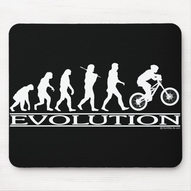Evolution - Mt Biking Mouse Mat (Front)